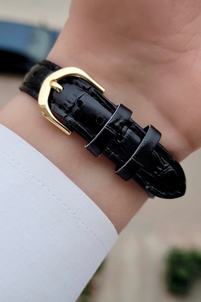 Casio Kasası Sarı Kordonu Siyah Renk Garantili Takvimli Kadın Kol Saati