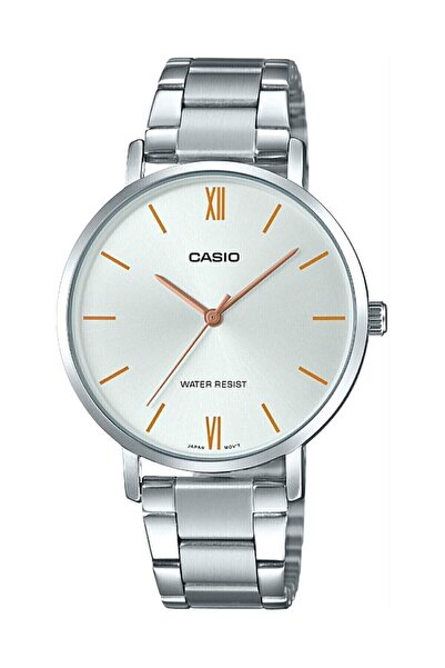 Casio Kadranı Ve Kordonu Gri Renk Garantili Kadın Kol Saati