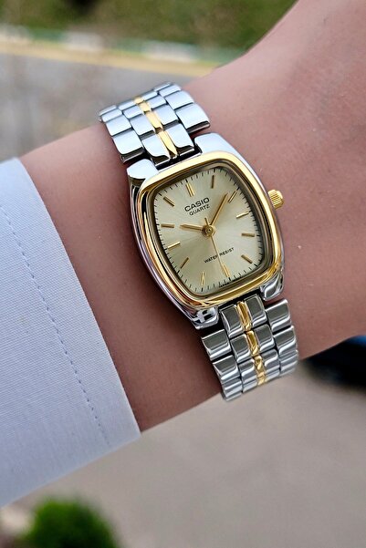 Casio Sarı Gri Renk Garantili Kadın Kol Saati