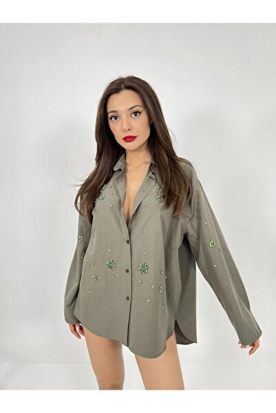 Kokosh moda 6811 Μοντέλο Πουκάμισο-Χακί Χρώμα Πουκάμισο