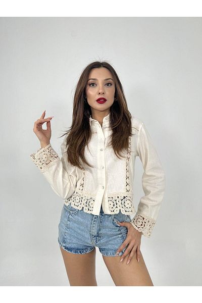 modaserdem 6424 Shirt-Beige