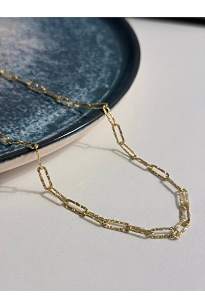 VELORA XUPING 14 ayar Altın Renginde Ataç Model Kolye