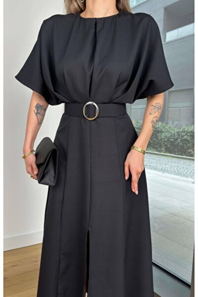 LİBAS Midi šaty s detailním páskem