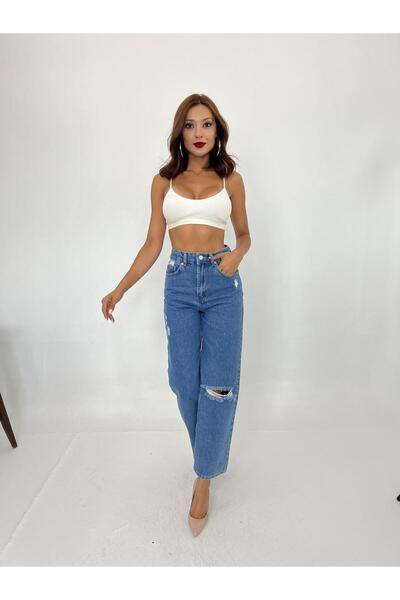 buğrahayalin 6288 Denim Pants-Blue