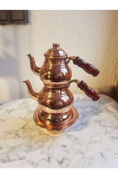 BAKIR Bakır Dövme Çaydanlık