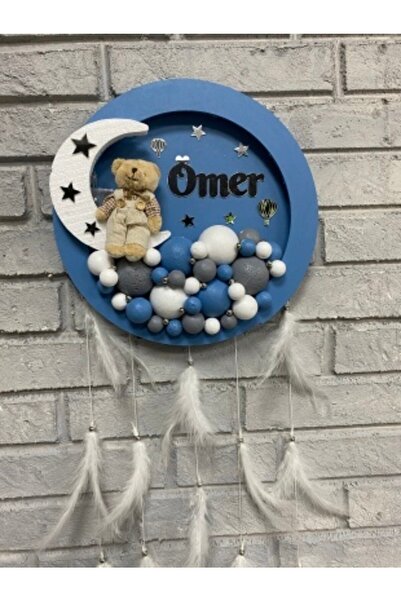 NeşeliAtölyem 31 cm Led Lighted Round Bubble Baby Door Ornament