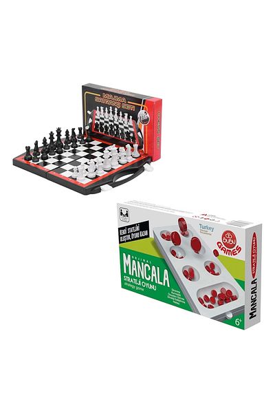 SERA Chess Set with Bag + Mangala Set