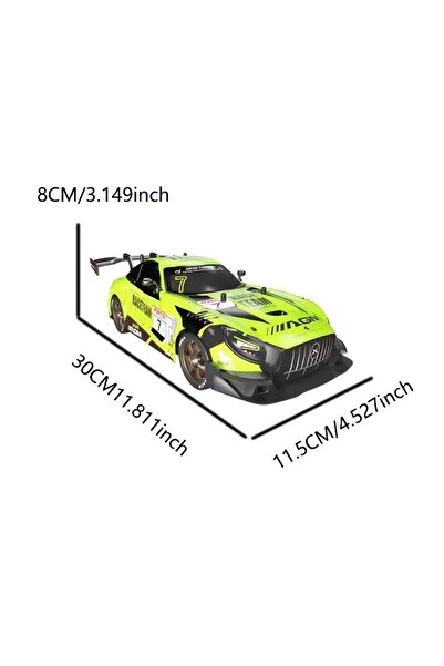 Generic 1:16 Hızlı Drift Şarjlı Spor Araba 4x4 RC Uzaktan kumandalı Yarış Aracı 40 Km/s Hızında Hediyelik Oy