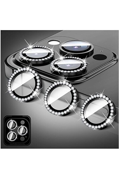 izzytech واقي عدسة الكاميرا فائق التحمل مضاد للخدش باللون الأسود متوافق مع ها...