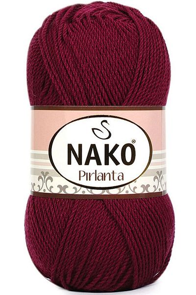 NAKO Diamond 6736 (CLARET RED) Πλεκτό νήμα Amigurumi
