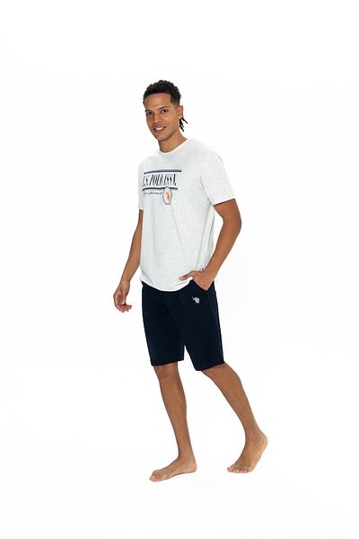 U.S. Polo Assn. Original Licensed New Season Men's Round Neck T-Shirt Shorts Set
