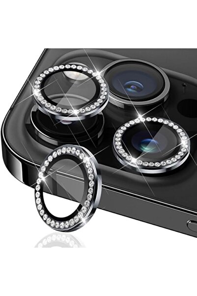 izzytech واقي عدسة الكاميرا فائق التحمل مضاد للخدش بلون أسود متوافق مع هاتف i...