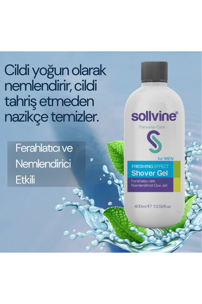 FRESHINF EFFECT SHOVER GEL FERAHLATICI ETKİ NEMLENDİRİCİLİ DUŞ JELİ FOR MEN