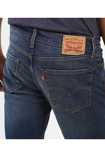 Levis 511 Дънки BLR MB 511 SLIM BLR_Z0582 ИЗНОСЕНИ ИНДИГО