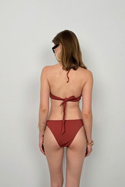 buğrahayalin Strapless Neck Tie Bikini Set