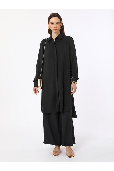 Refka Aerobin Shirt and Pants Set - Black Refka