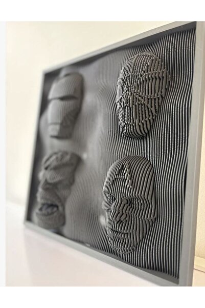 MAHLA 3 Boyutlu Marvel Figür Heykel Tablo - 20cm - Erkek Hediye