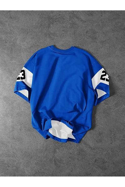 AMMA Unisex Racing Printed Oversize %100 Cotton T-shirt