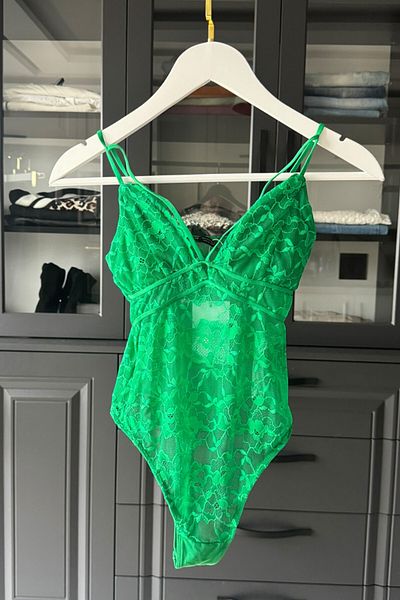 kalben outlet Green Lace Women's Bodysuit