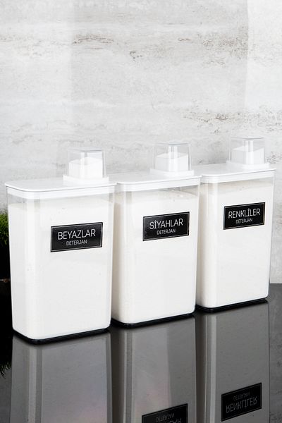 Dolkin Home 3 Detergent Box Set Colors Whites Blacks Labeled 3000ml Self Scale Mica