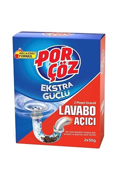 Porçöz Lavabo Açıcı 2 Poşet Granül 2x50g