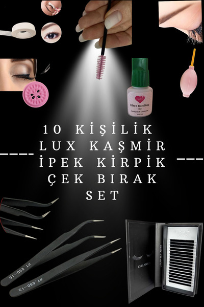 alaraycosmetics LUX KAŞMİR İPEK KİRPİK SETİ -EASY FAN 45 DK DA HAZIR KIRPIKLER 10 UYGULAMA