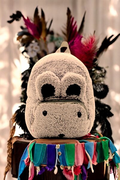 SAZİ Anasınıfı Kreş Çocuk Okul / Sırt Çantası Peluş /  Renkli 0 - 8 Yaş / Anaokulu çantası