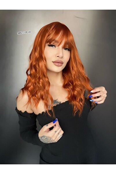 Suzan Peruk Tepe Kısmı baş derili - Perçemli Dalgalı peruk Yeni sezon