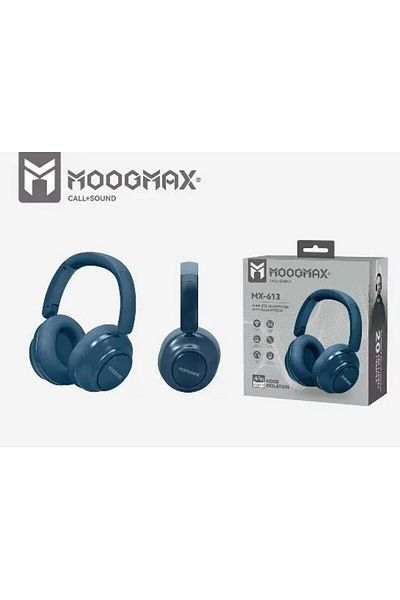 MOOGMAX Moog Max MX-613 Noise Isolating Headphone Blue