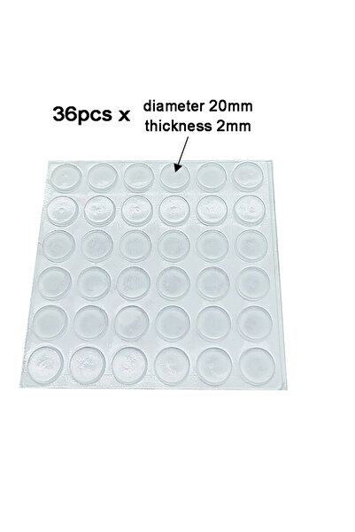 Choice OD 20X2mmX36PCS 100Pcs Soft Silicone Anti Slip Bumpers Feet Pads Dampe...