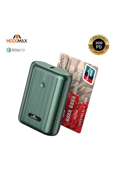 MOOGMAX Power Bank 10,000 Super Mini Moog Max Green