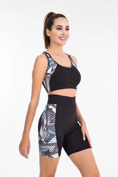 Viselya 4009 Set de pantaloni scurți și crop pentru fitness pentru sportivi