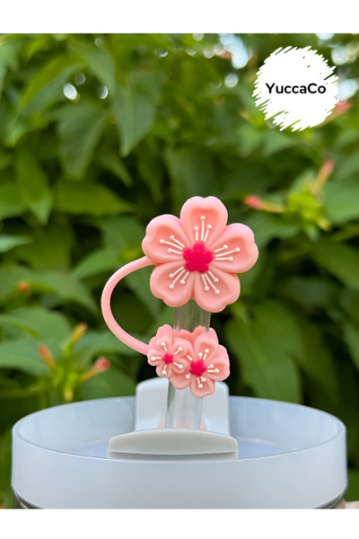 YuccaCo Accessorize Your Life Çiçekli Termos Aksesuar/Çiçek Pipet Koruyucu/Pi...