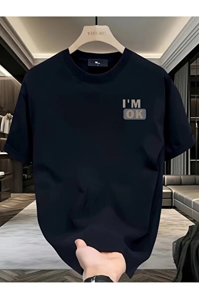 NoVibe Μπλουζάκι Unisex I'm Ok με στάμπα Oversize 100% βαμβάκι