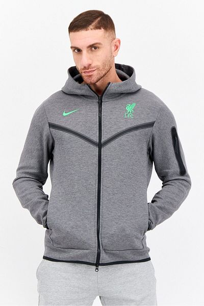 Nike Men Sportswear Fit Long Sleeve Outdoor Hooded Sweatshirt, Grey