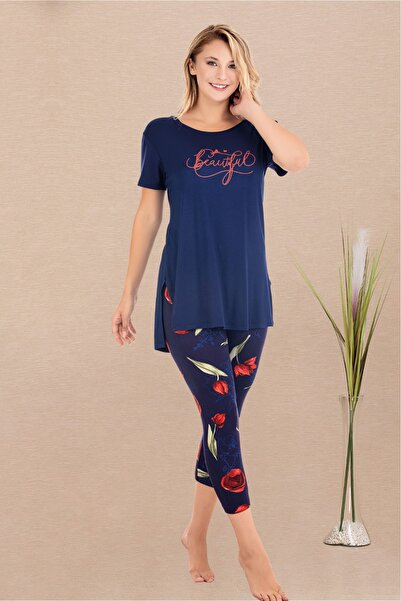 Viselya Σετ Πιτζάμες Καπρίλι Με σχέδιο