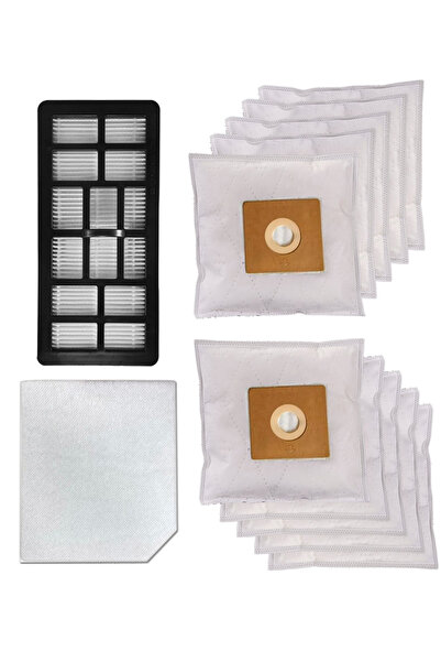 Backhoe BKS 2240 C Compatible Vacuum Cleaner Hepa Filter and Dust Bag 10 pcs
