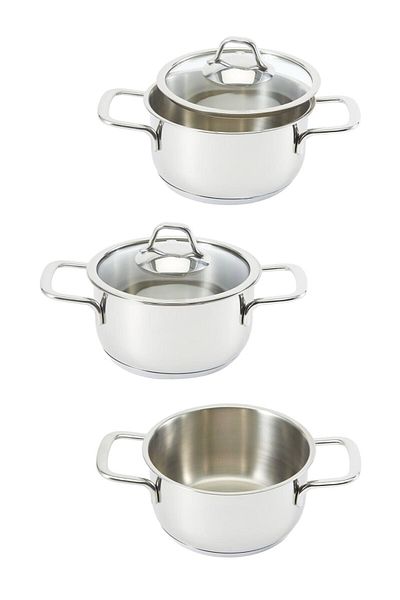 Hyd 1 Piece Single Glass Mini Pot with Lid 15X6Cm Cooking Pot