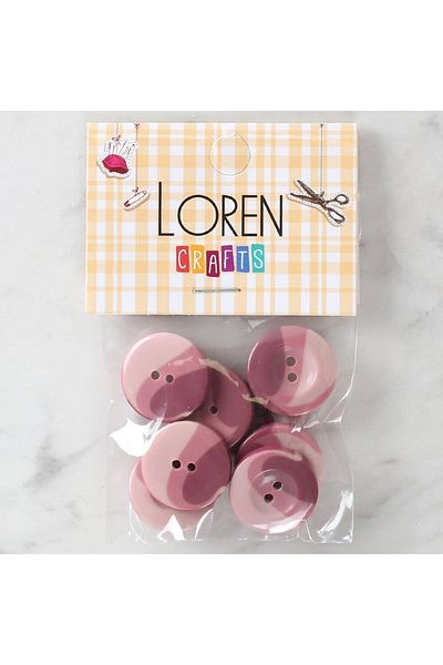 adshome Loren Crafts 8 Button Rose Dried - 1140