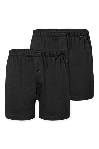 Schiesser Herren Jersey-Boxershorts, 2er Pack - 2Pack Boxershorts, Baumwolle, einfarbig