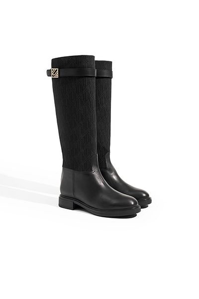 İpekyol 100% Leather Garnished and Metal Buckle Boots