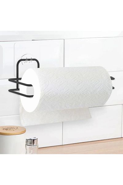shop Buffer ®   Self Adhesive Chrome Stainless Metal Towel Paper Holder Apparatus