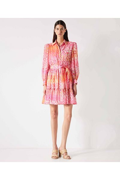 İpekyol Belted Patterned Dress