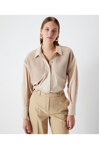 İpekyol Fabric mix shirt
