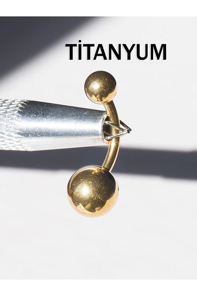 MORNEVA Titanium Basic - 5/8m Belly Piercing Without Stones