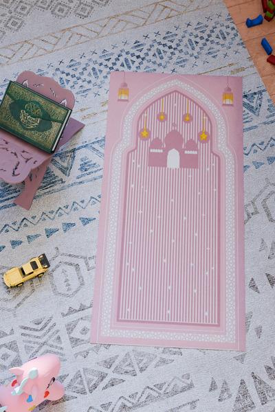 Charmbi Special Design Prayer Rug for Children – Non-Slip Base & Colorful Patterns Digital Printing
