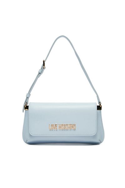 Love Moschino τσάντα ώμου μπλε με μαγνητικό κούμπωμα τιρκουάζ JC4058PP1ML