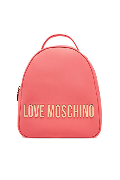 Love Moschino Kadın Marka Yazı Gold Desenli Uzun Ayarlanabilir Sırt Askılı Me...