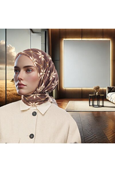 Mooncorn Floral Elegance – Çiçek Desenli Pamuklu Eşarp (4 ADET)