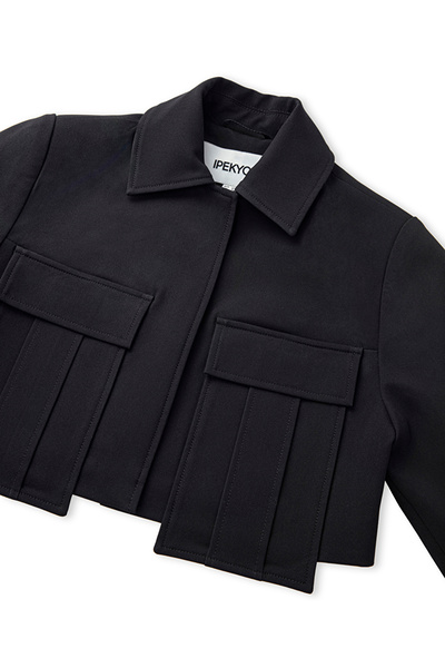 İpekyol Crop Jacket with Large Pockets